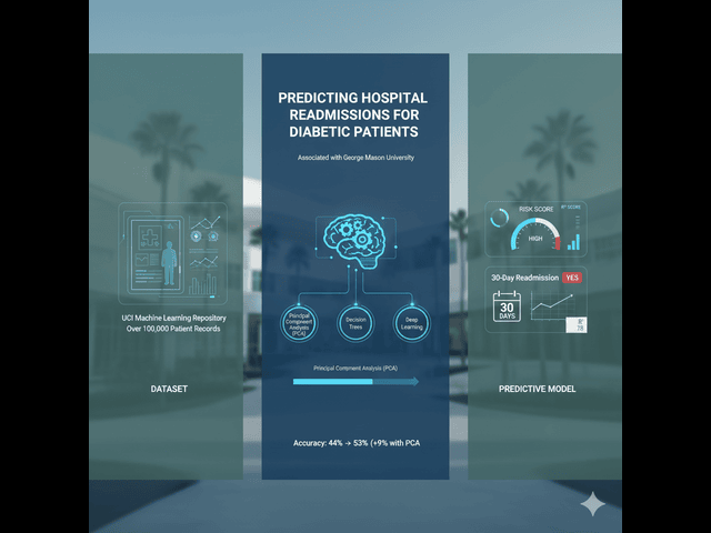 Data visualization graph for hospital readmissions